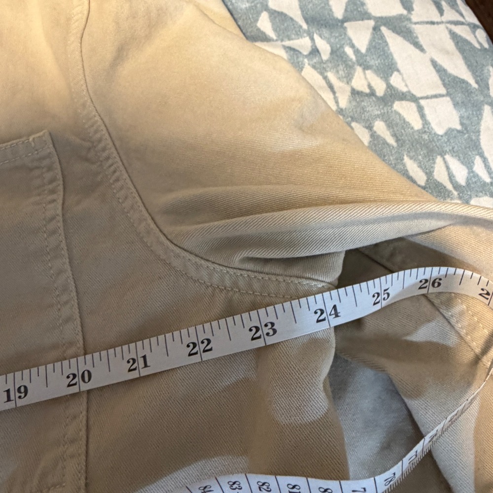 Old Navy Workwear Zip Shacket Wish Bone Beige - Picture 8 of 14